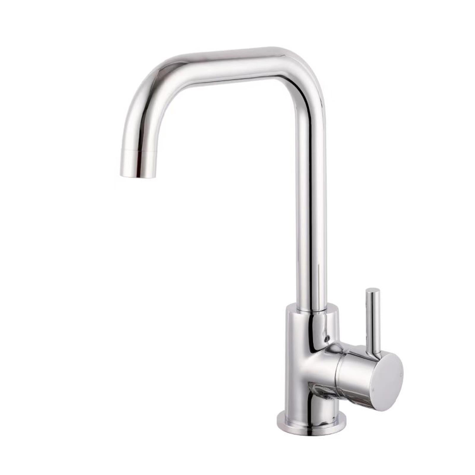 Reginox Salina CH Single Lever Square Neck Chrome Kitchen Mixer Tap